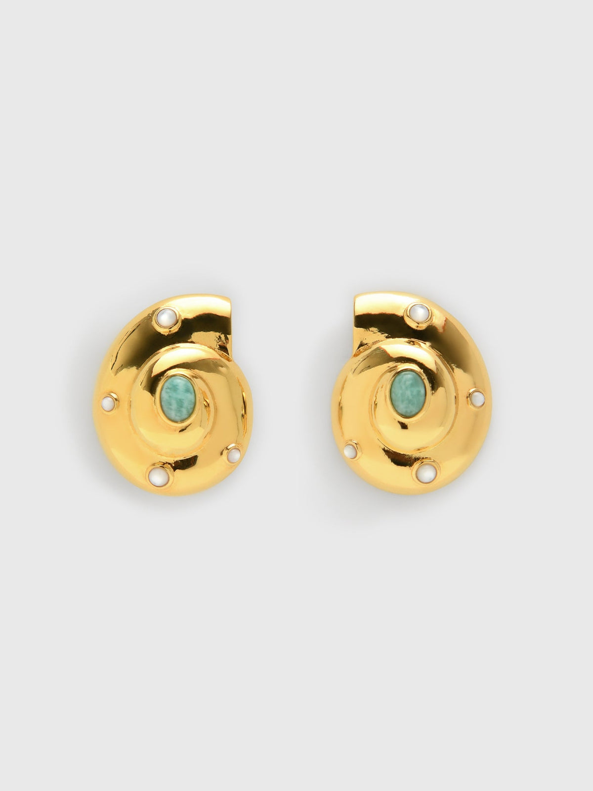 Lizzie Fortunato Nautilus Stud Earrings
