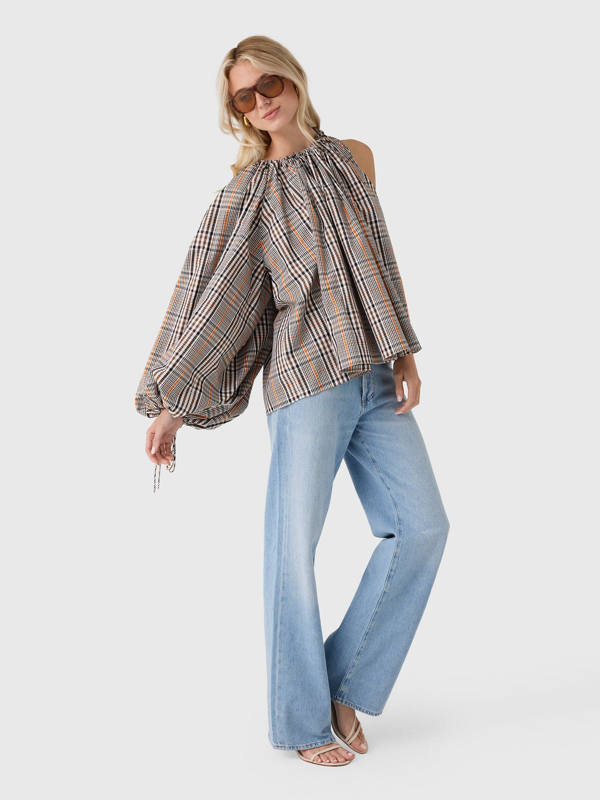Awake Mode Women's One-Sleeve Voluminous Top