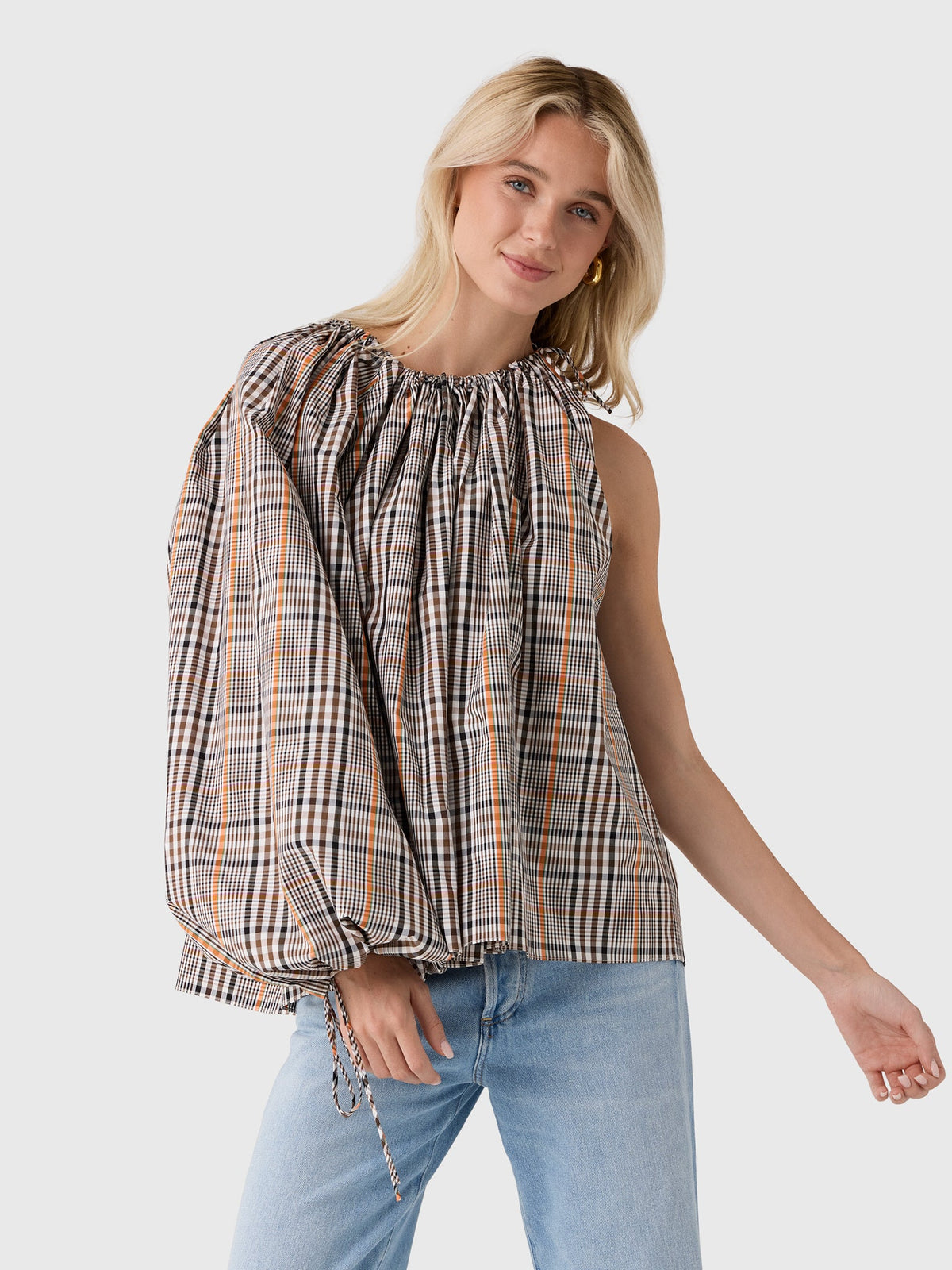 Awake Mode Women's One-Sleeve Voluminous Top