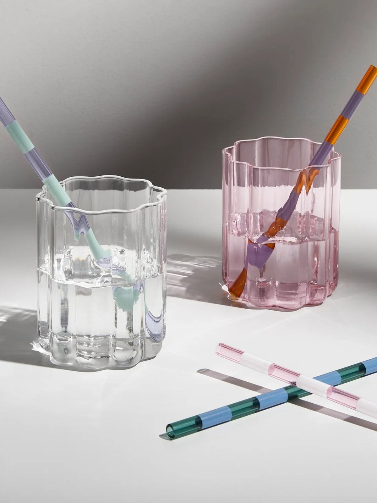 Fazeek Striped Straws Set