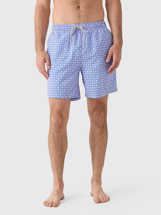 Michaels Swimwear Men's Retro Flowers Swim Trunk