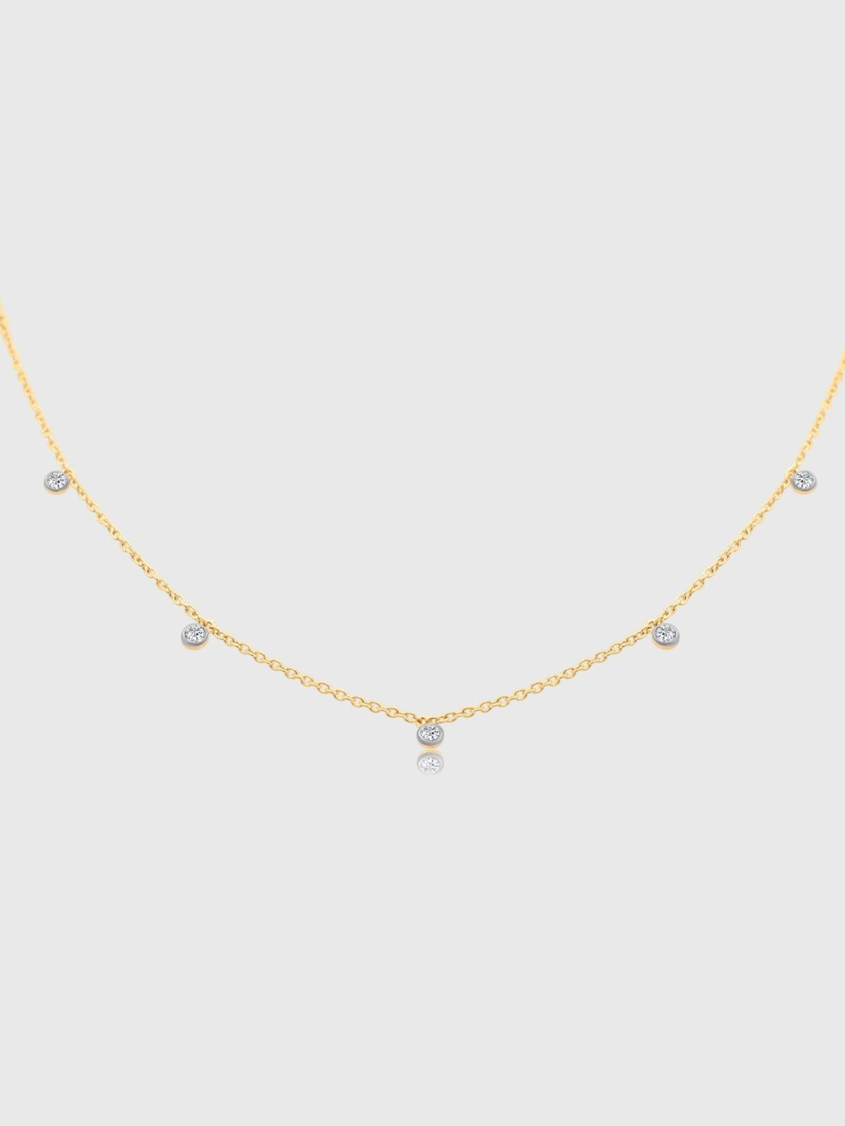 S. Bell Seven Diamond Confetti Necklace