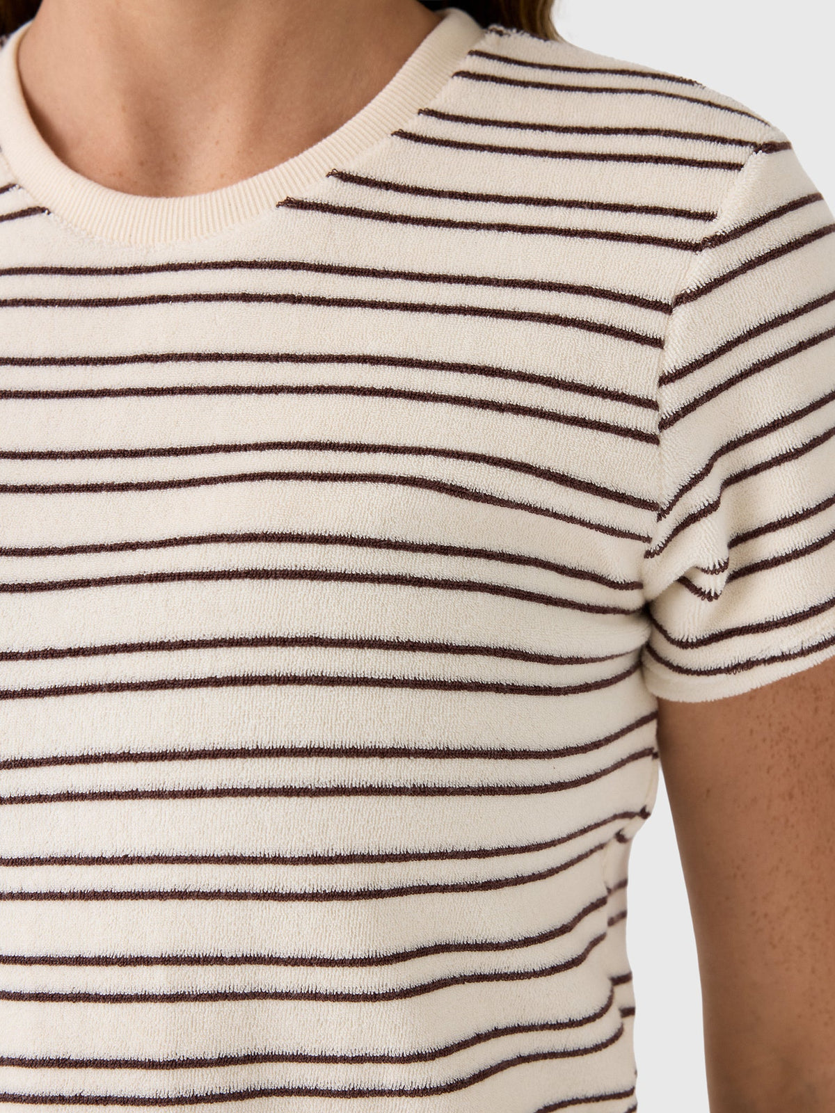 Perfect White Tee Women's Eve Stripe Terry Tee