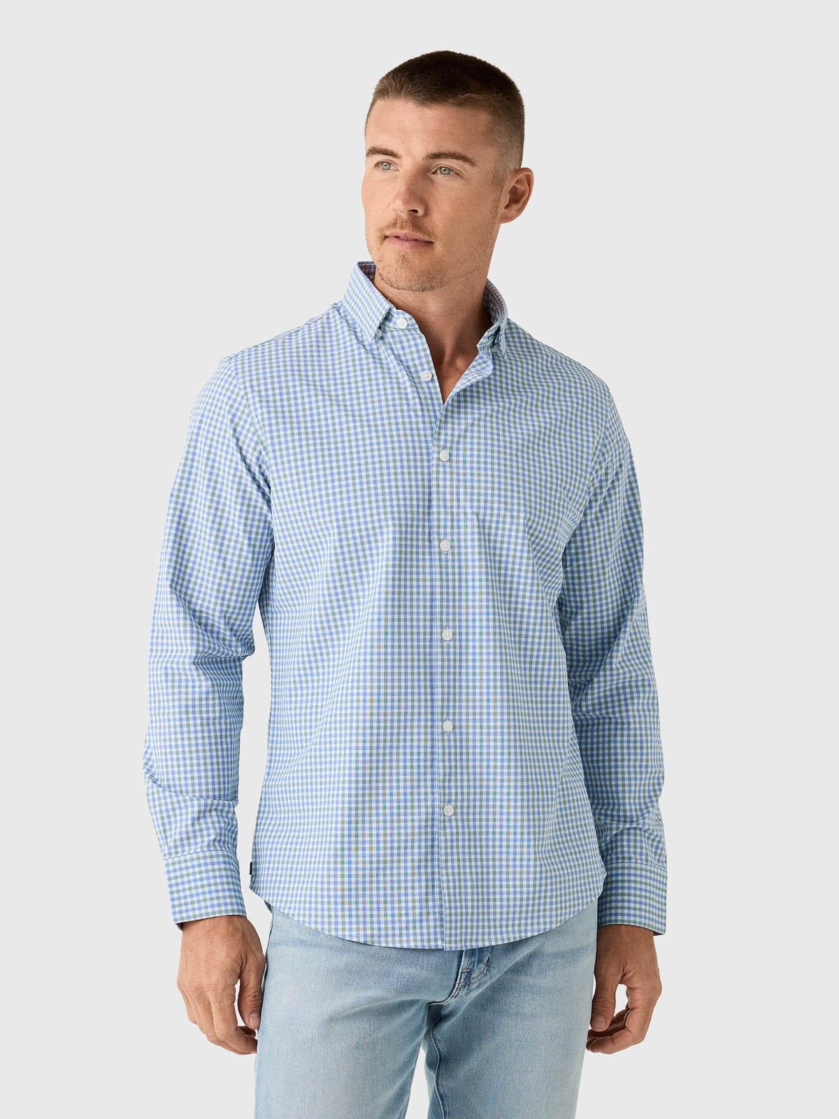 Mizzen+Main Men's Trim Leeward No Tuck Dress Shirt