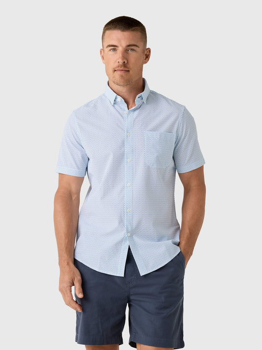 Mizzen+Main Men's Trim Leeward Short Sleeve Dress Shirt