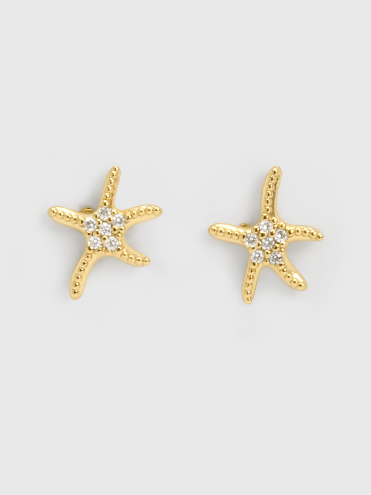 TAI Pavé Starfish Stud Earrings