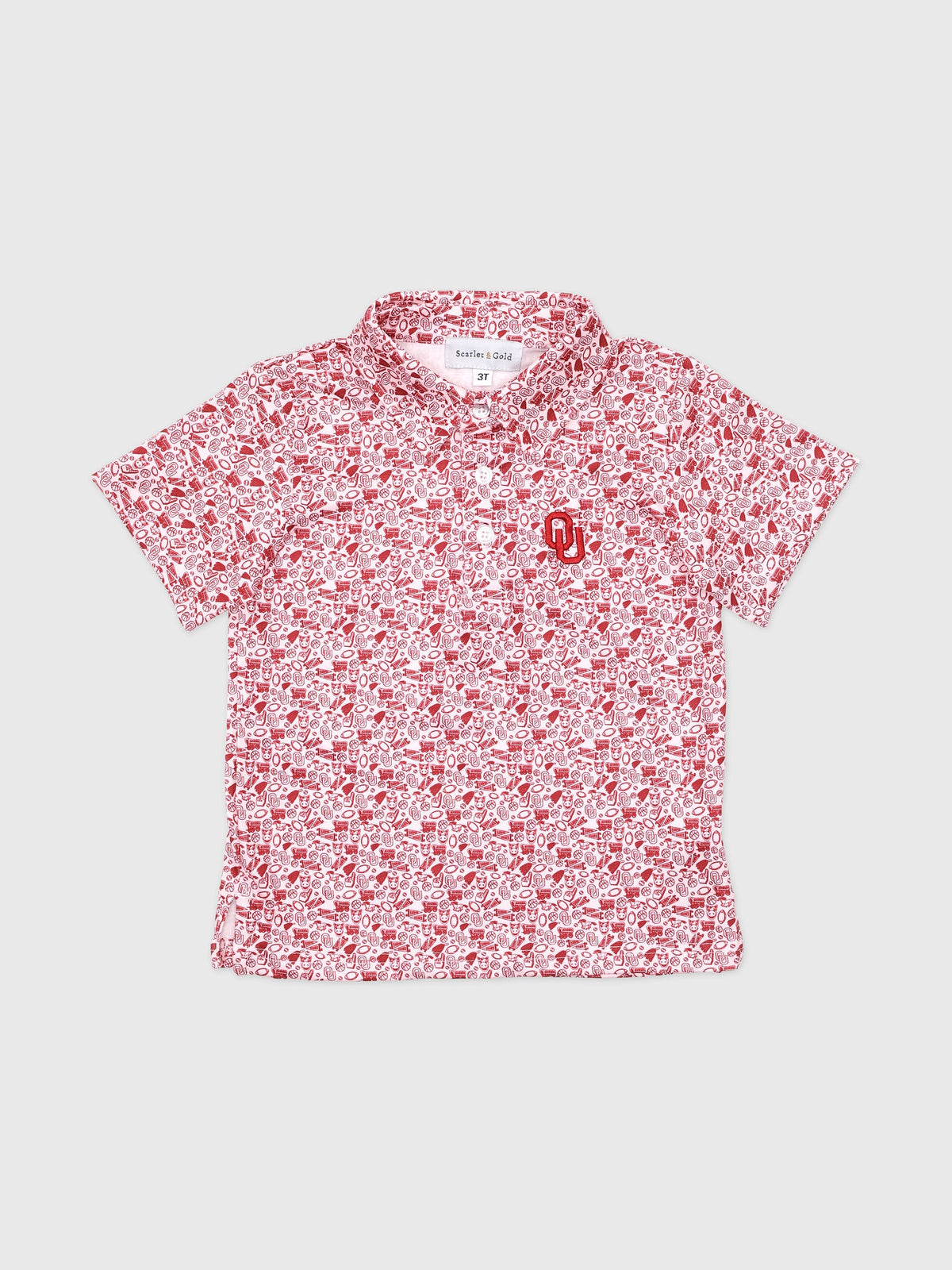 Scarlet And Gold Boys' The James Polo