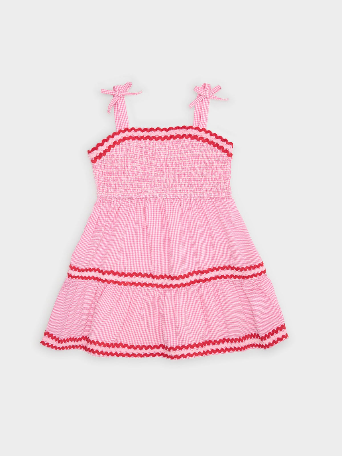 Design History Girls' Smocked Ric Rac Dress