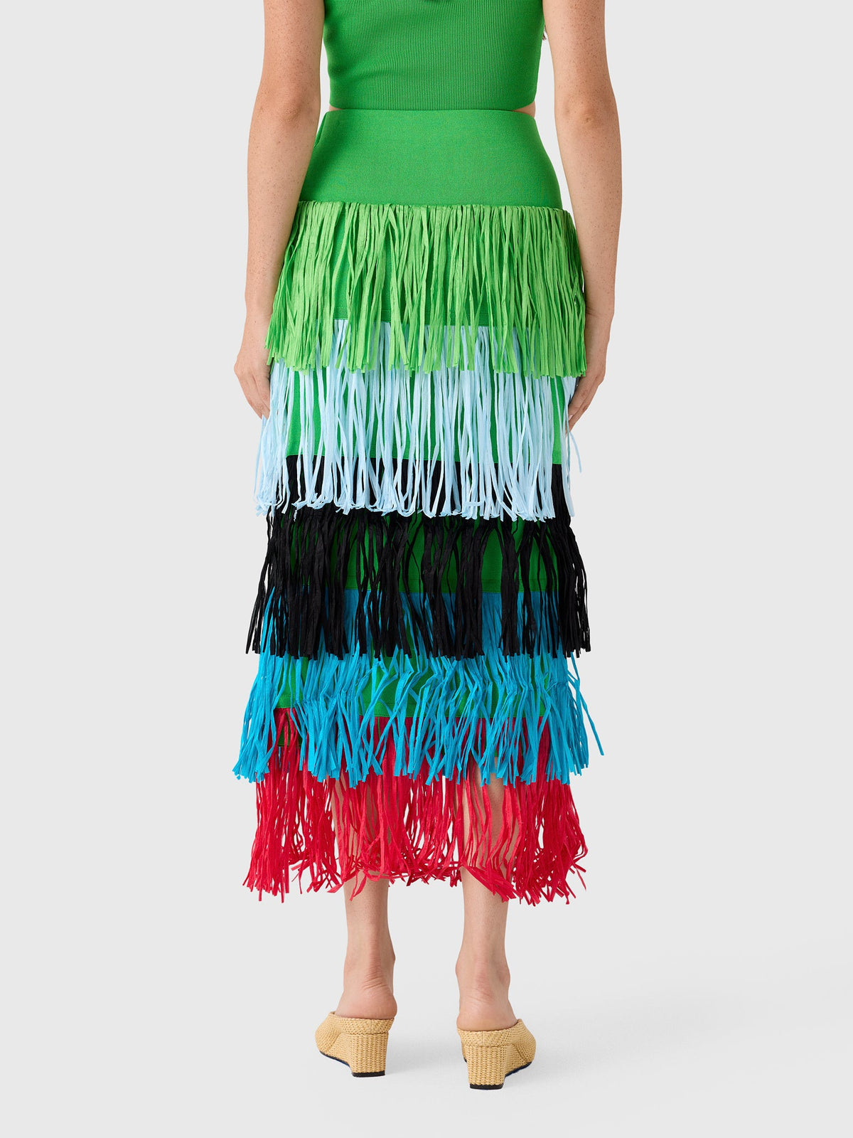 Simon Miller Women's Dio Fringe Knit Skirt