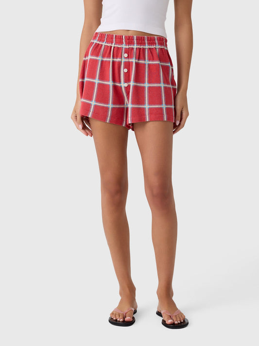 Guest In Residence Women's Picnic Plaid Short