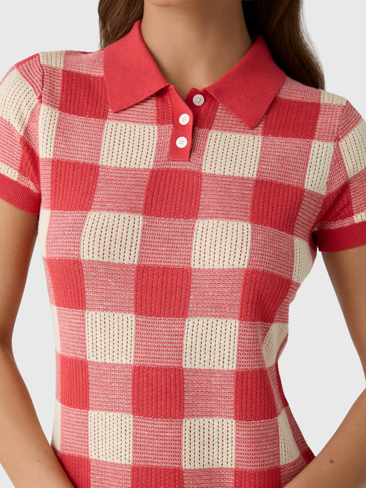 Guest In Residence Women's Gingham Polo Dress