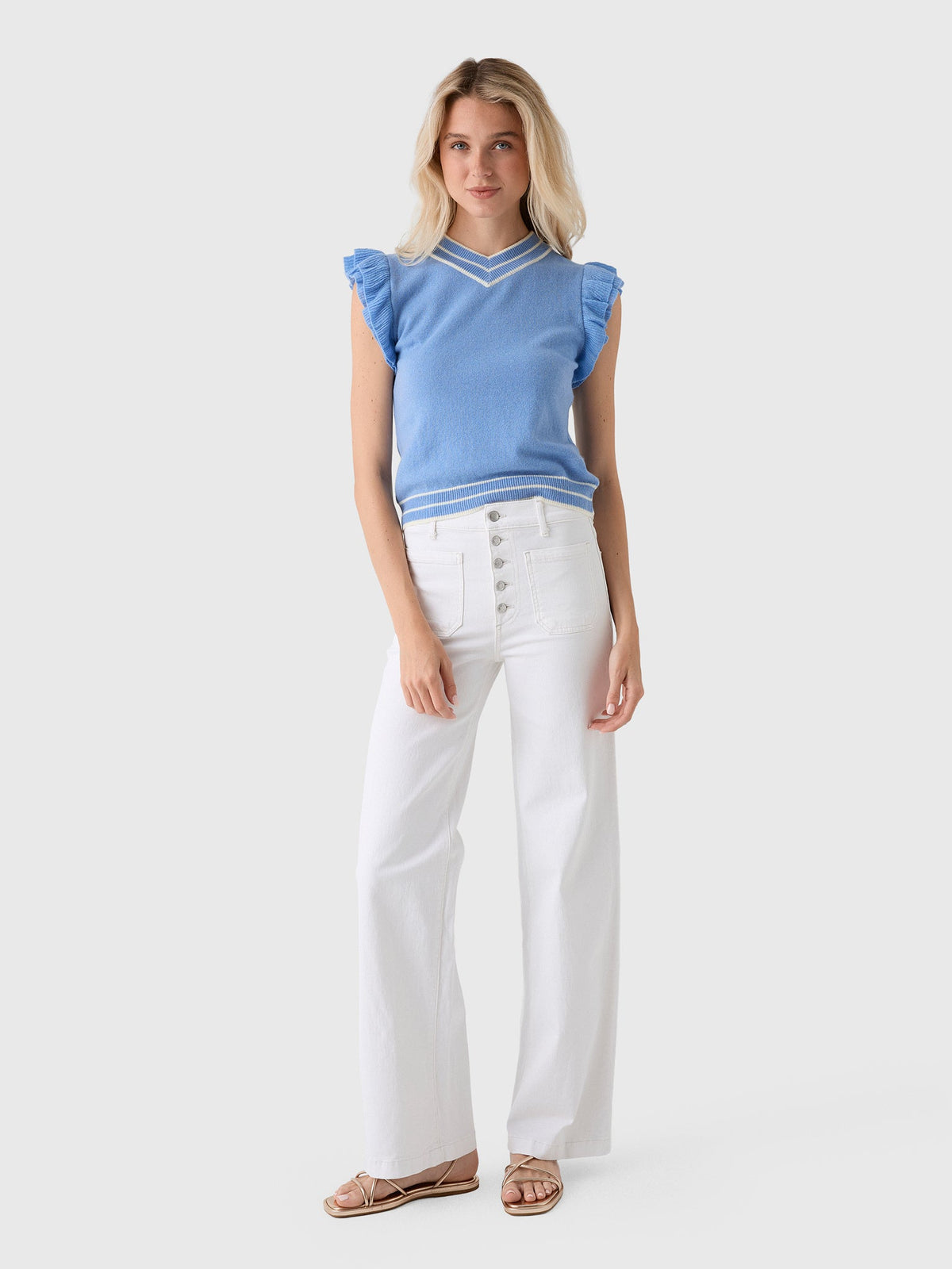 Le Jean Women's Georgia Wide Leg Jean