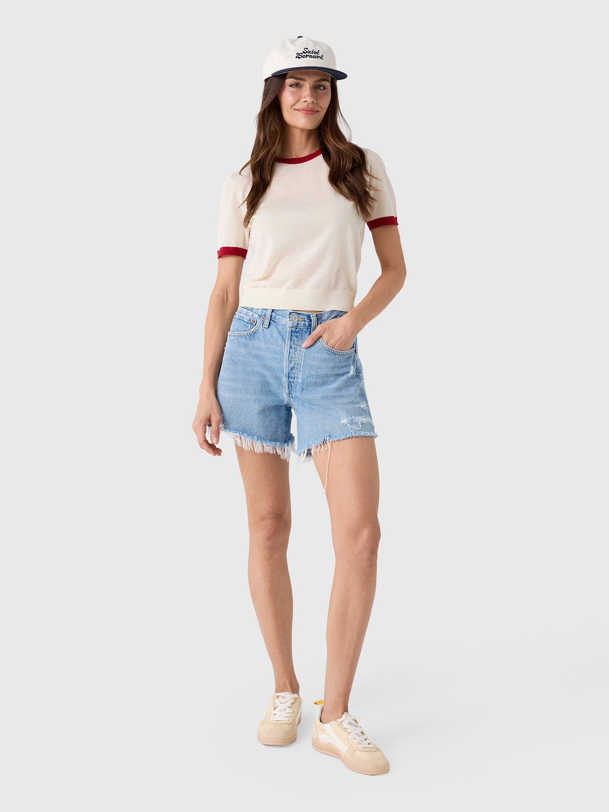 Guest In Residence Women's Airy Ringer Tee
