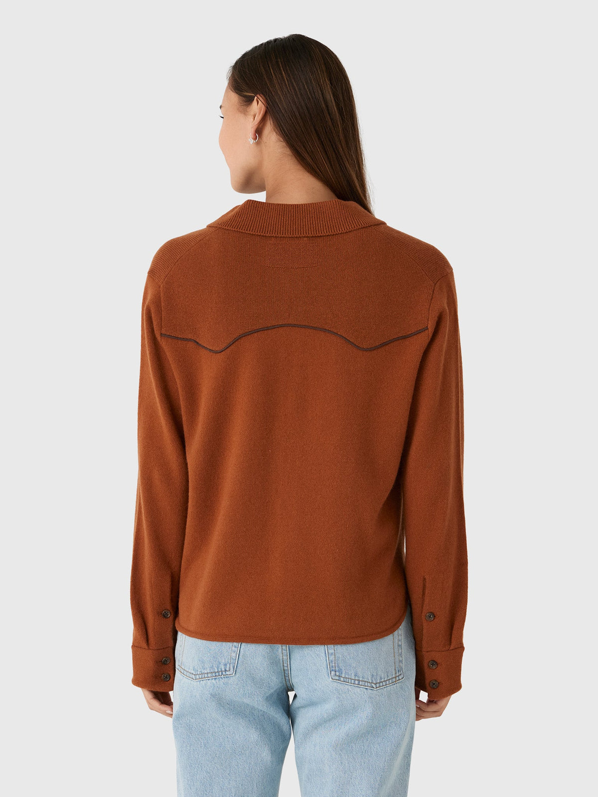 Guest In Residence Women's Cropped Western Shirt