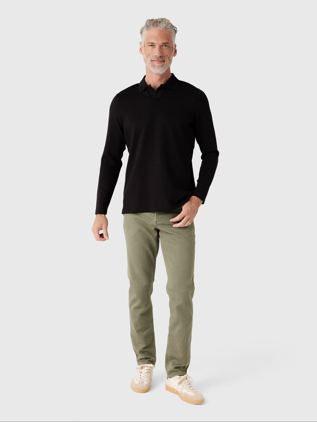 Rye51 Men's The Yates Long Sleeve Polo