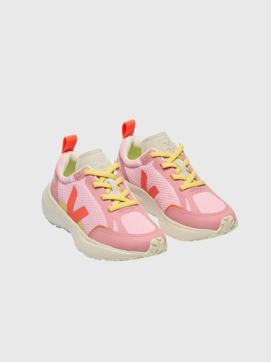 VEJA Kids' Small Canary Elastic Laces Alveomesh Sneaker