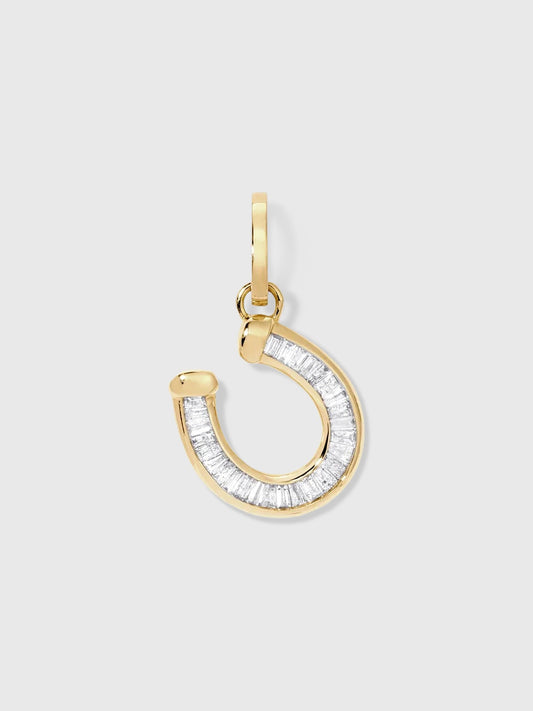 Adina Reyter Baguette Horseshoe Hinged Charm