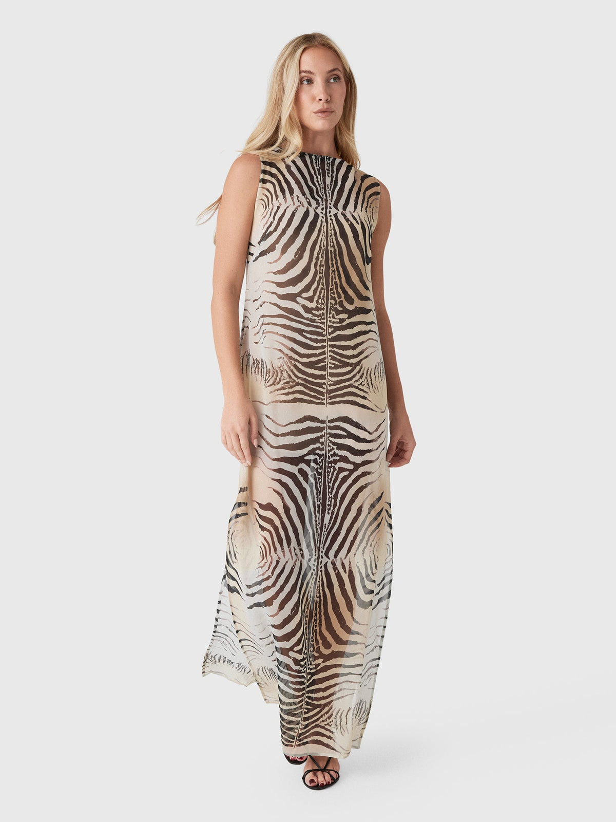 Paris Georgia Women's Zebra Slip Dress
