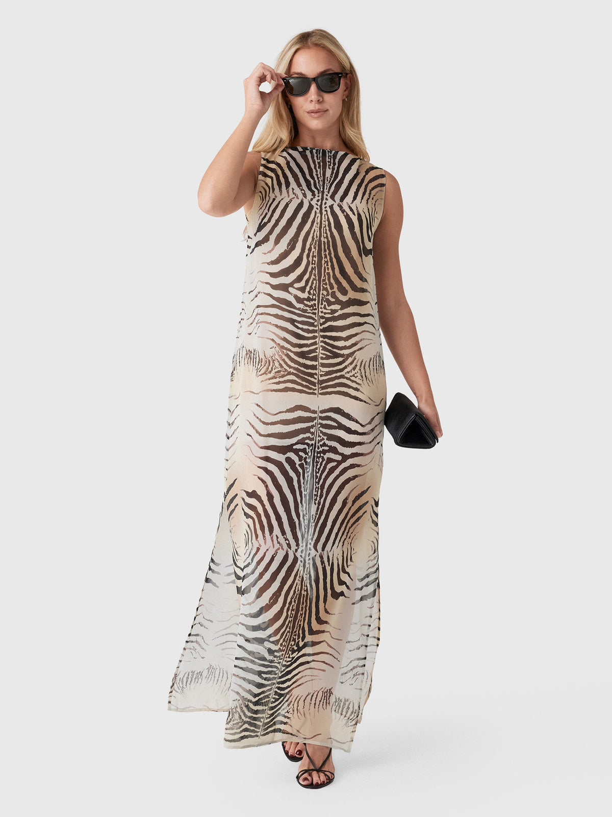 Paris Georgia Women's Zebra Slip Dress