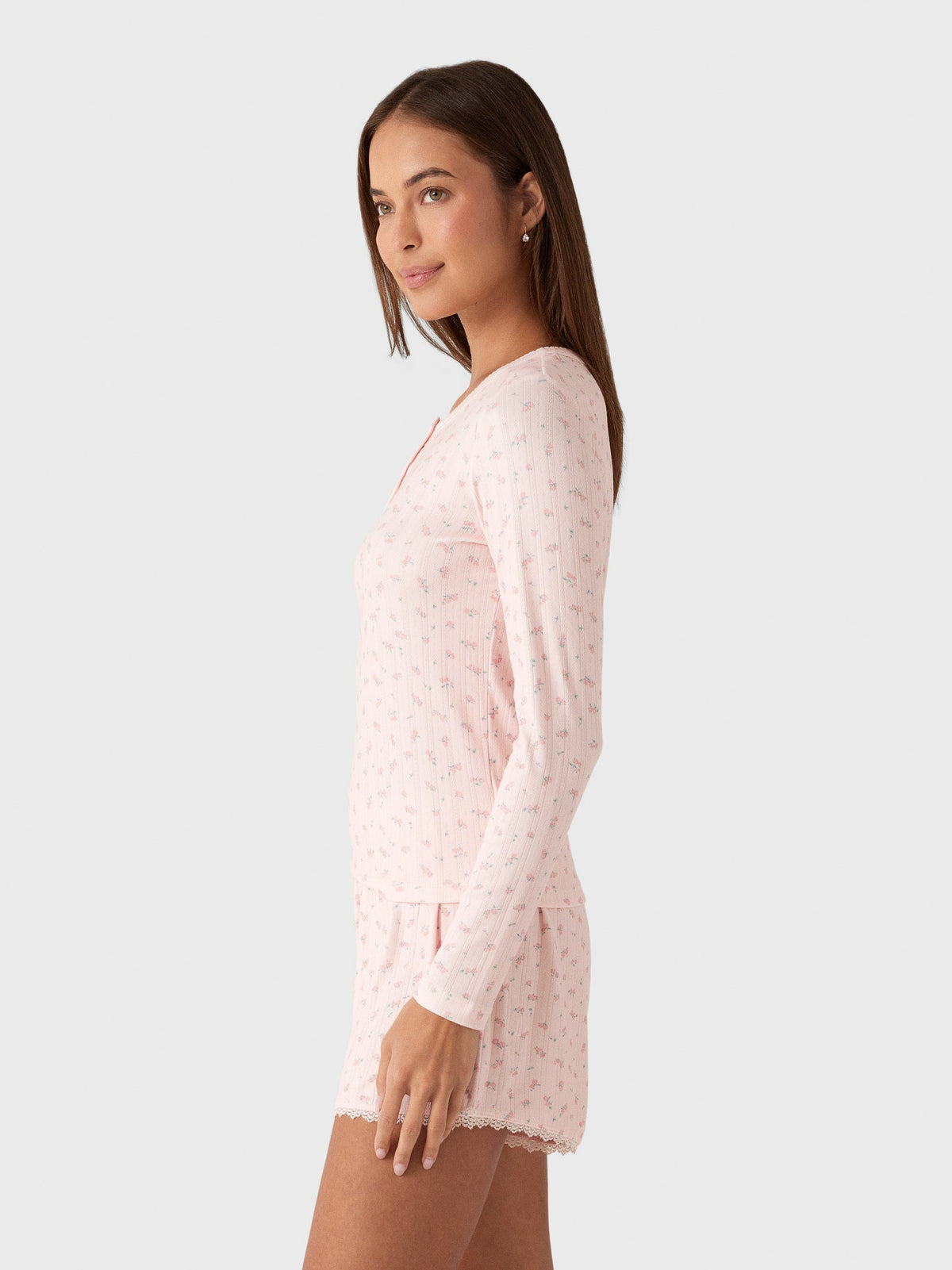 Z Supply Women's Better Off Ditsy Long Sleeve Top