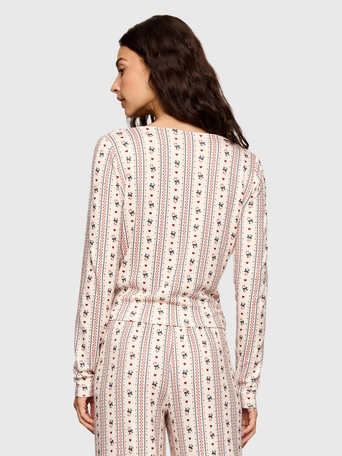 Z Supply Women's Candy Cane Long Sleeve Top