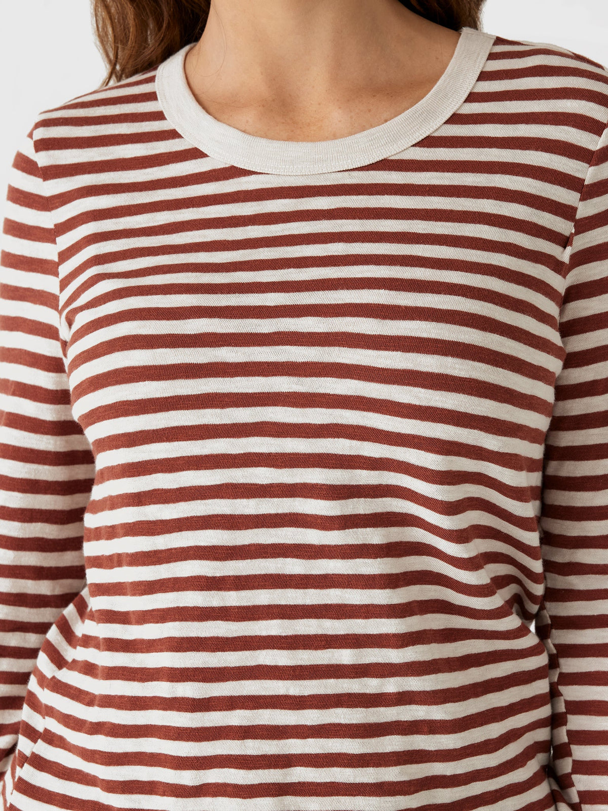 Z Supply Women's Junie Long Sleeve Stripe Slub Tee