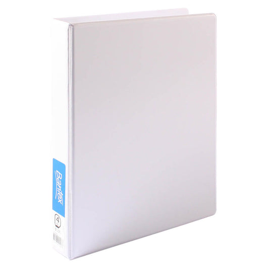 Bantex Insert Binder 25mm A4 (White) - 4 D-ring