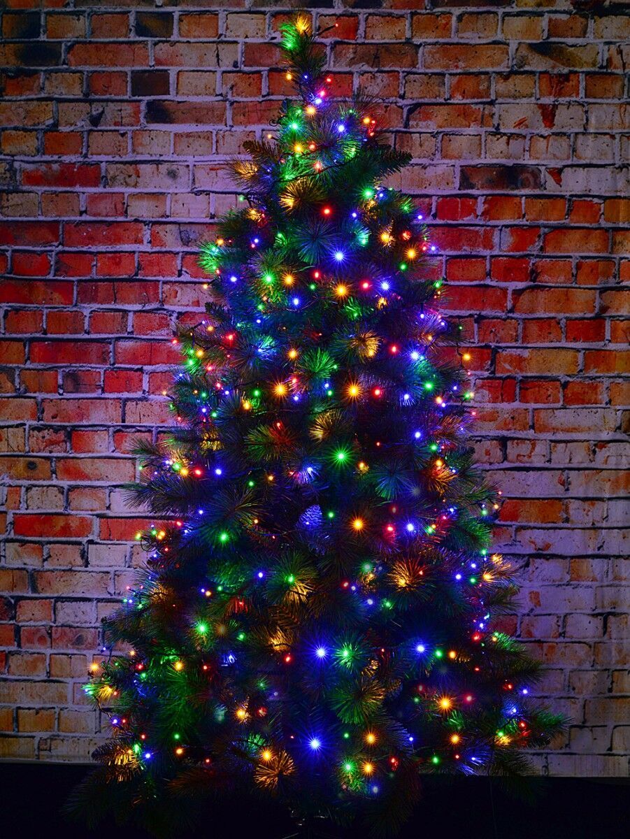 1000 Multi Colour LED String Fairy Lights 8 Function | 50mGreen, Red, Blue & Orange