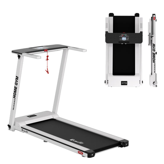 Everfit Treadmill Electric Home Gym Fitness Exercise Fully Foldable 420mm White