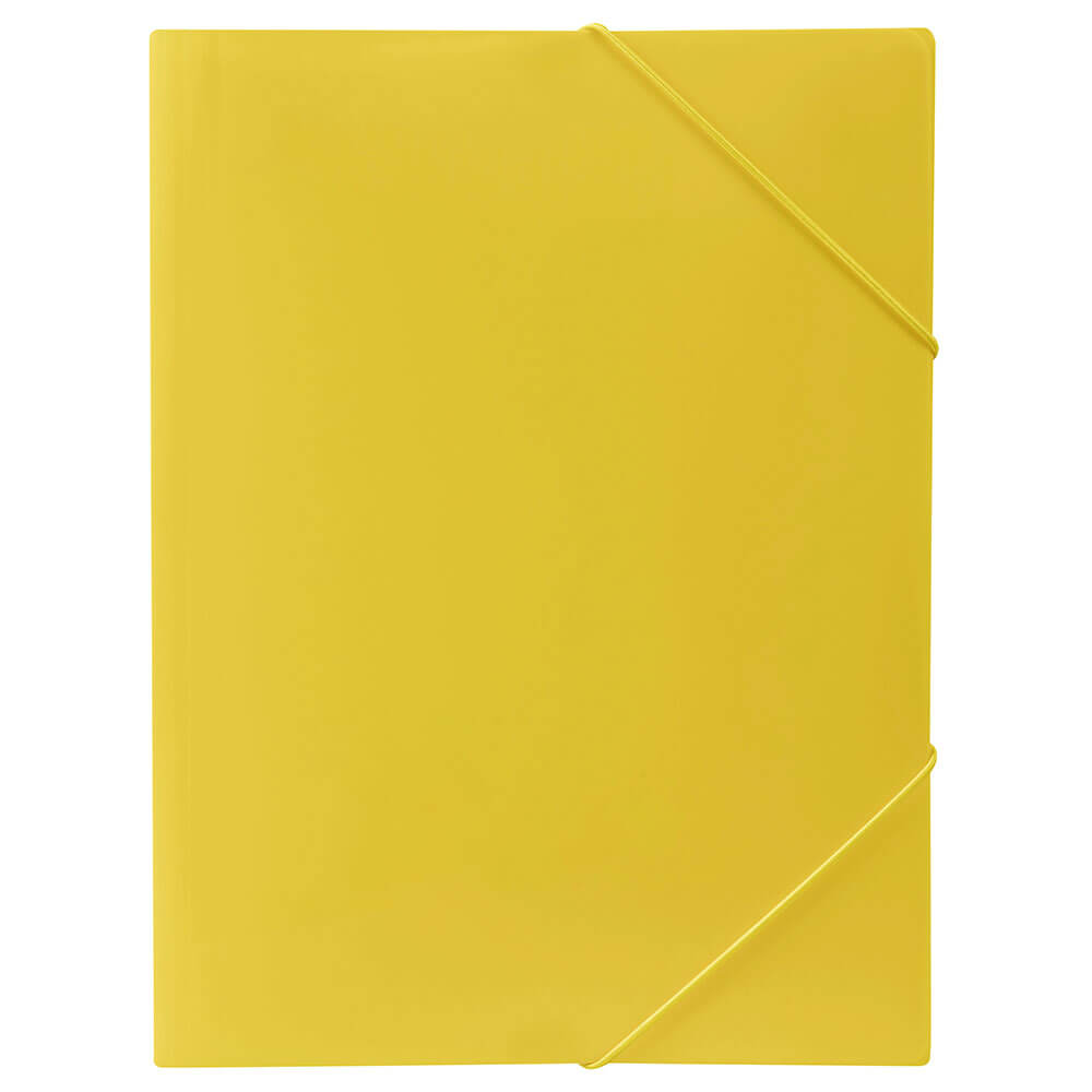 Marbig Soft Touch Brights Document Wallet (A4) - Yellow
