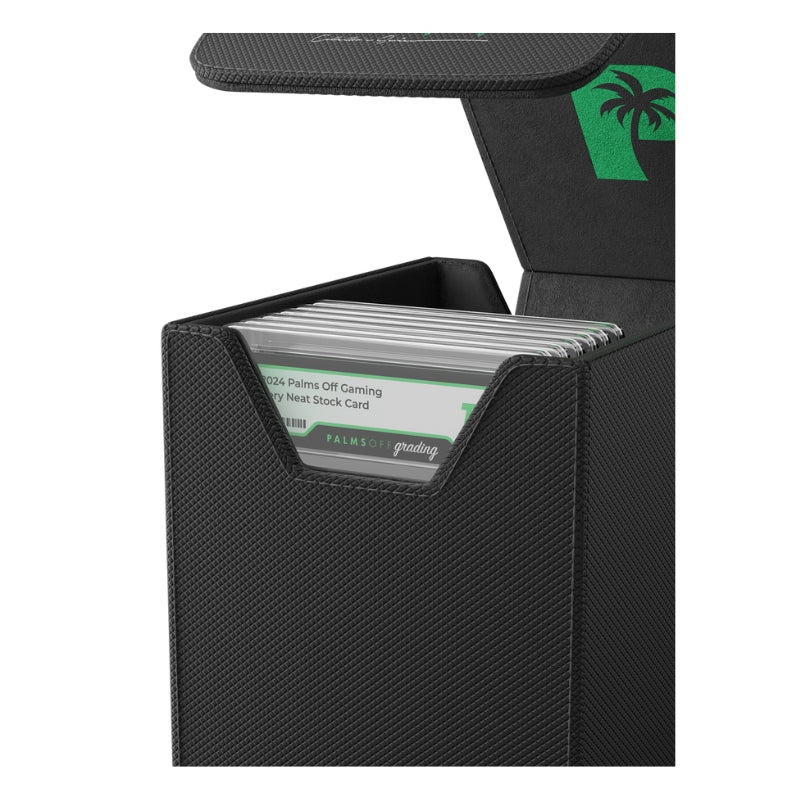 Palms Off Gaming Collector's Series Graded Card Storage Case - Small - BLACK