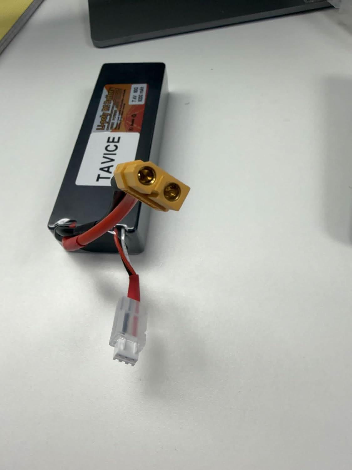 TAVICE 2S LiPo Battery 7.4V 5200mAh 80C Hard Case with T Connector Compatible with RC Cars, Trucks & Vehicles