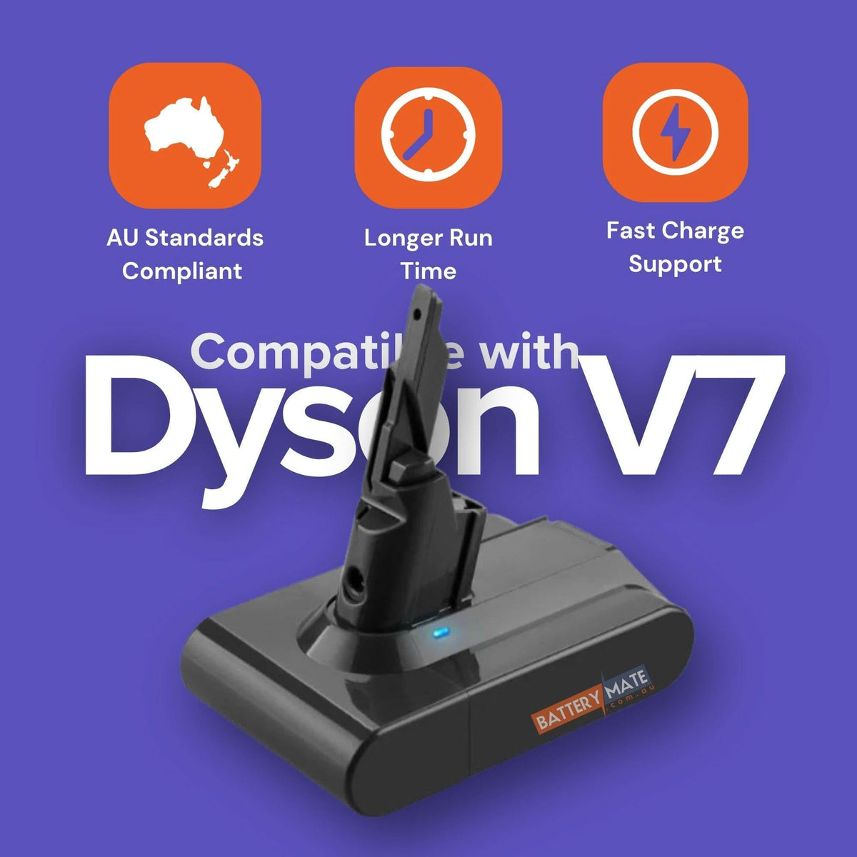 Vacuum Cleaner Battery Compatible with Dyson V7 & SV11 Animal Vacuum Cleaner