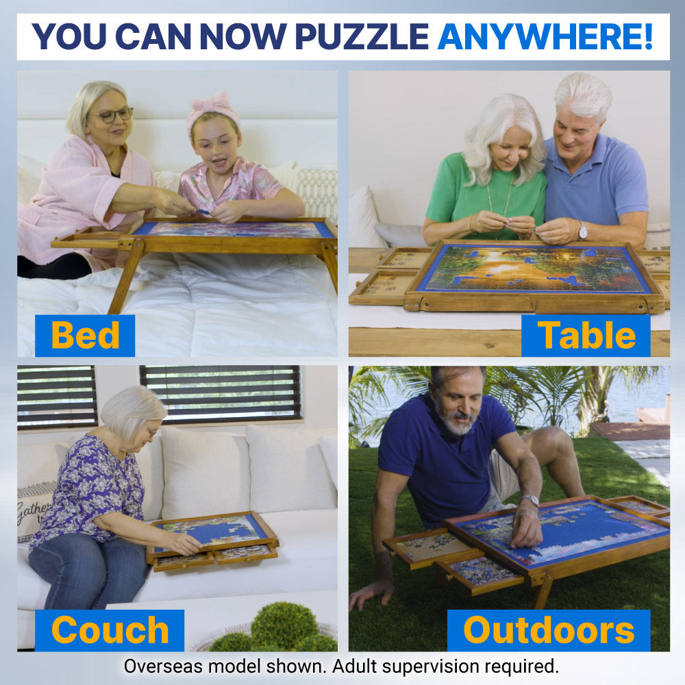 Puzzable Smart, 1000 Piece Portable Puzzle Platform, Storage and Organiser