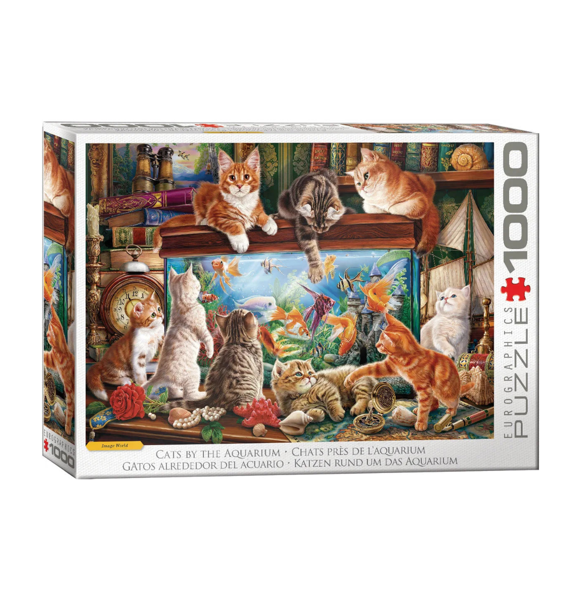 Eurographics 1000pc Cats By Aquariums Puzzle