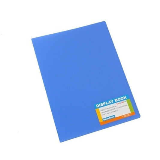 Bantex Fixed 20 Pocket Display Book - Blueberry