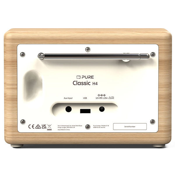 Pure Classic H4 DAB+/FM Radio - Cotton White
