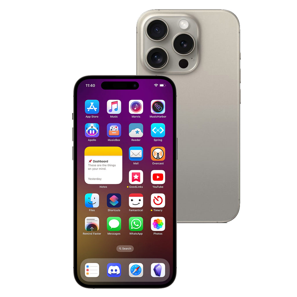 Apple iPhone 15 Pro Max 256GB (Natural Titanium) [~Refurbished: Excellent]