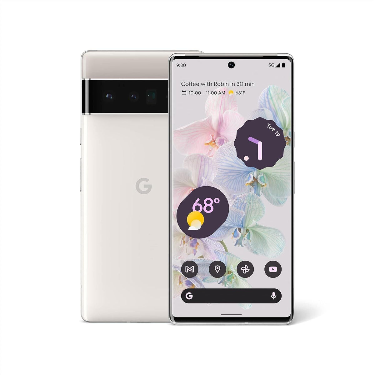 Google Google Pixel 6 Pro 128GB (CLOUDY WHITE) [*Renewed: Very Good]