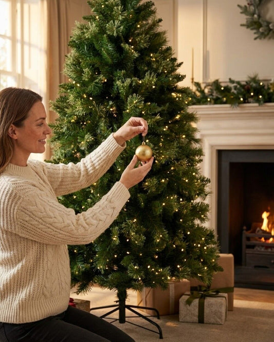 1.8m Rocky Mountain Evergreen Christmas Tree | 1077 Tips & Hinged Branches Green