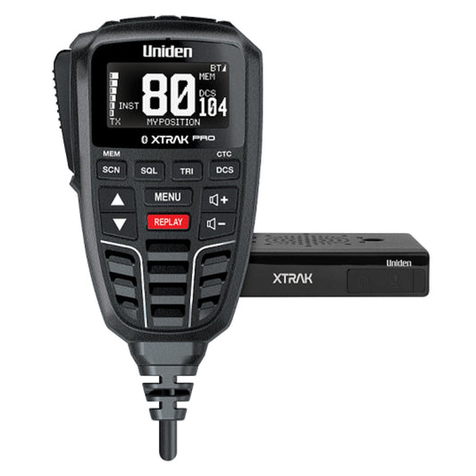 Uniden XTRAK 80 PRO Smart UHF Radio with Large OLED Display and Location Sharing