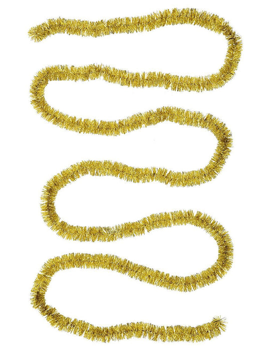 Classic 6ply Gold Metallic Fir Christmas Tinsel Garland | 5m x 50mmGold