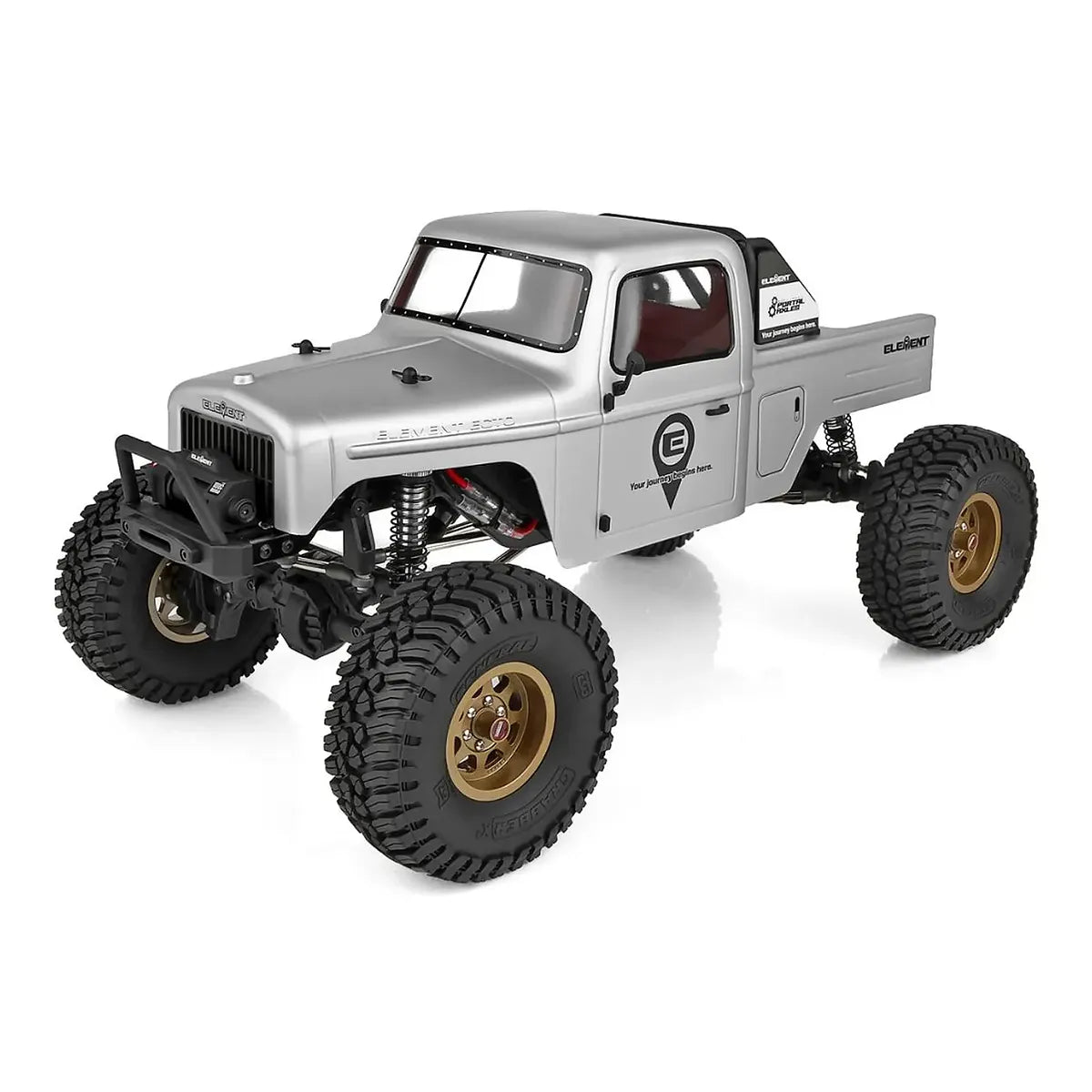 Element RC Enduro Ecto Portal RC Rock Crawler Electric 4WD 1/10 Scale RTR - Grey