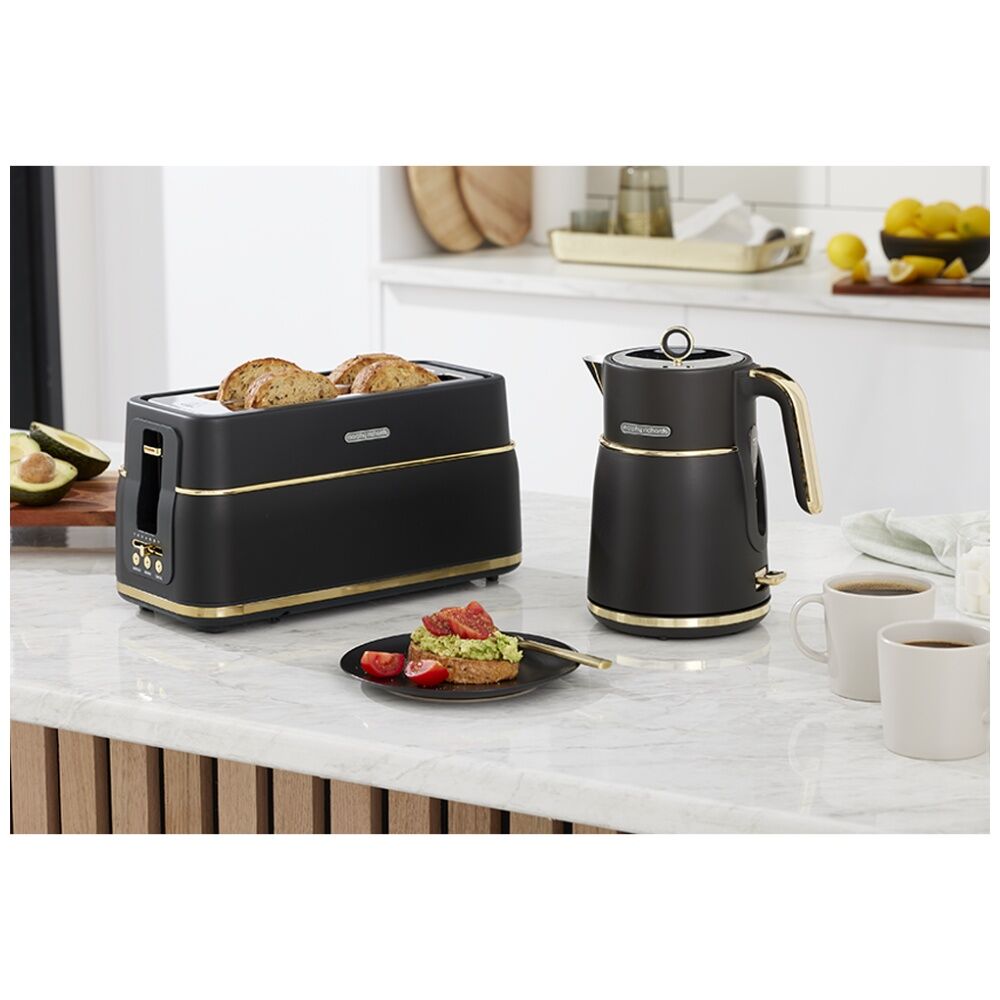 Morphy Richards Signature Soft Gold 4-Slice Toaster (Matte Black)