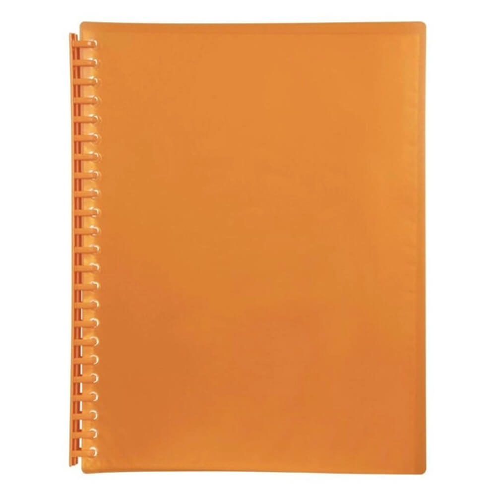 Marbig Refillable Display Book A4 (Translucent) - Orange