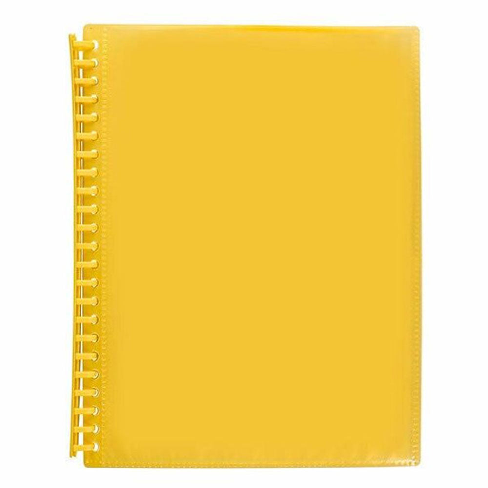 Marbig A4 Refillable 20P Insert Cover Display Book - Yellow