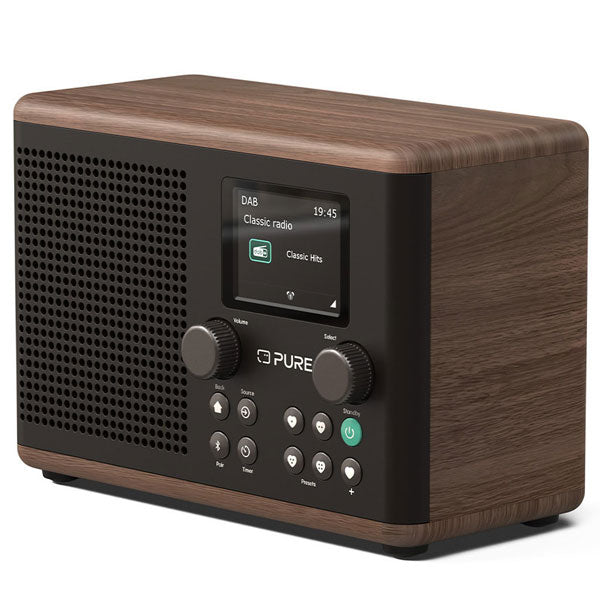Pure Classic H4 DAB+/FM Radio - Coffee Black