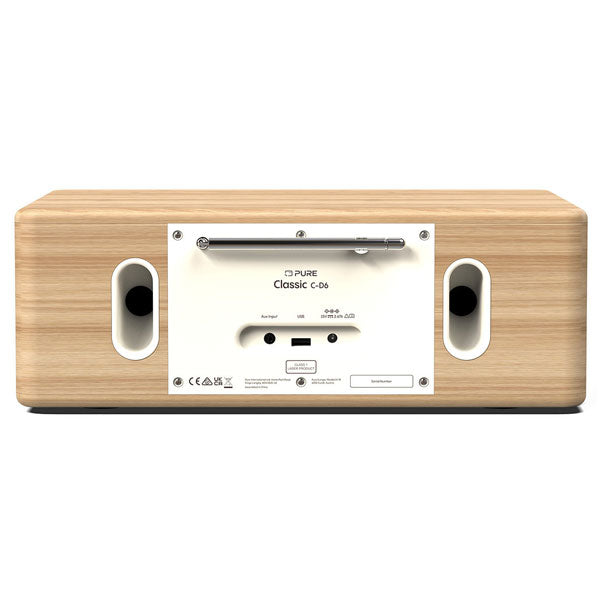 Pure Classic C-D6 DAB+/FM Radio - Cotton White