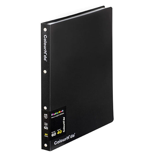 ColourHide A4 Refillable Display Book - Black