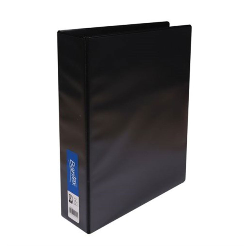 Bantex A4 2D-Ring Insert Binder 38mm - Black